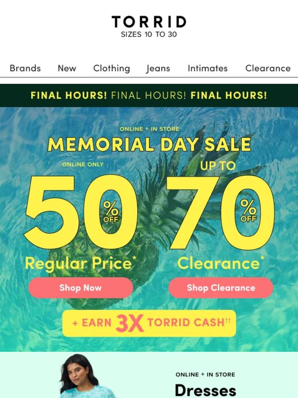 FINAL HOURS for 50% off new!