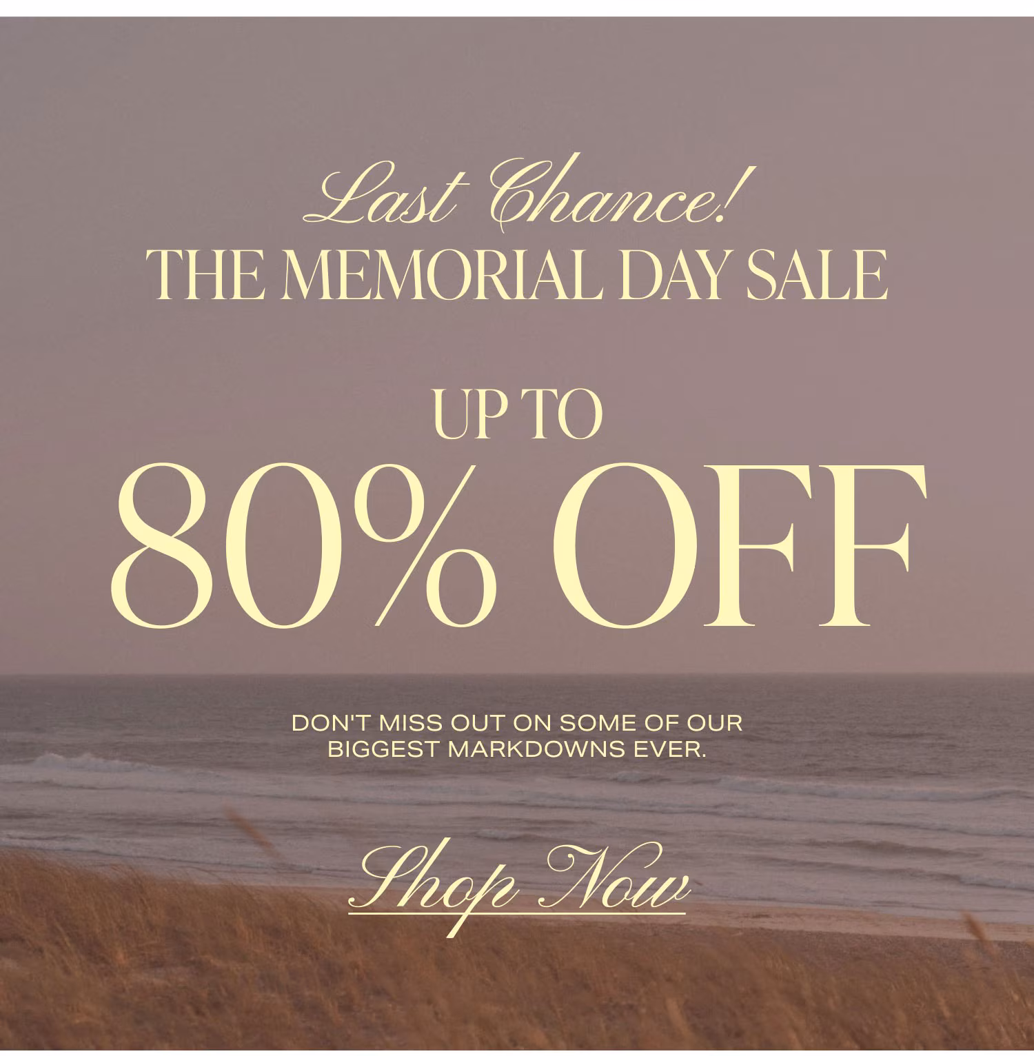 SHOP UP TO 80% OFF