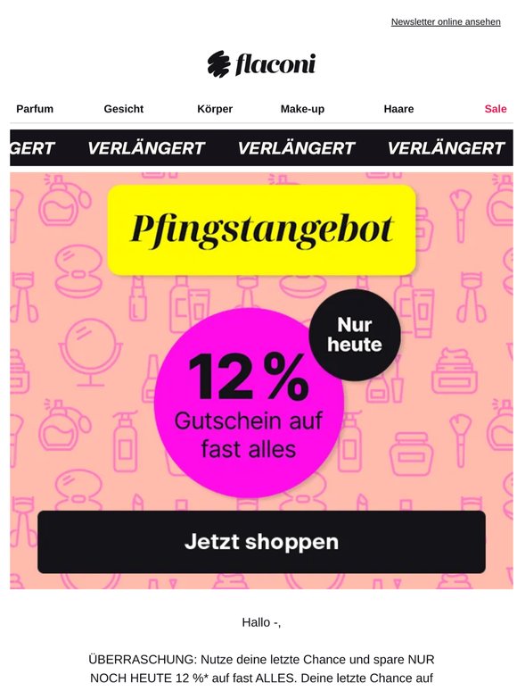 Dein 12 %-Gutschein I LETZTE CHANCE