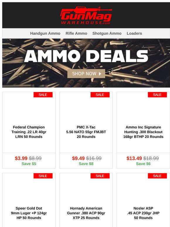 Load Your Mags with the Best | Federal Champion Training .22 LR 40gr LRN 50 Rounds for $4
