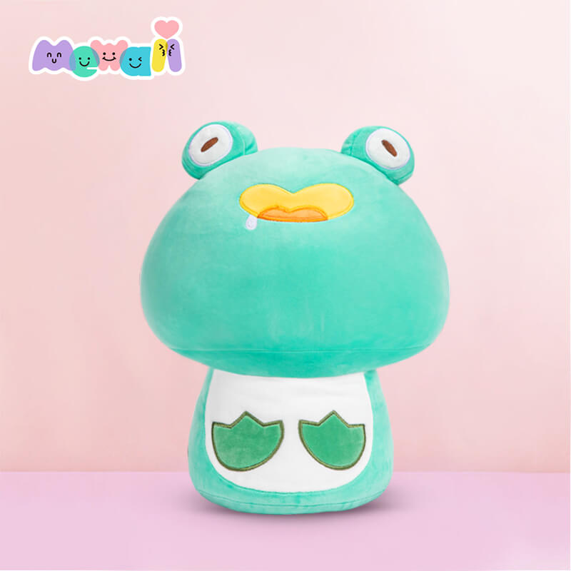 MeWaii® Frog Mushroom Family Kawaii Plush Pillow Squish Toy