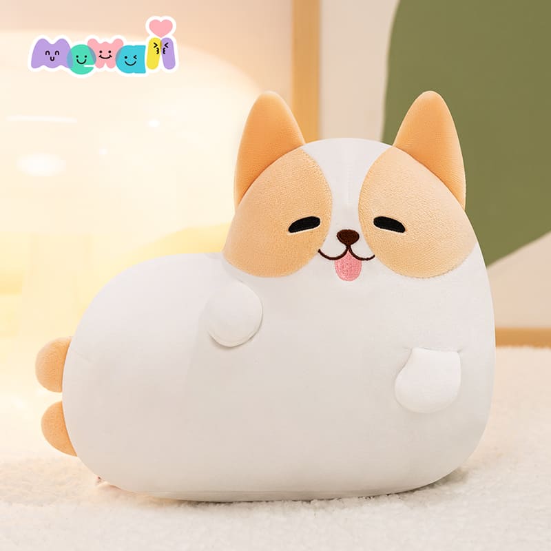 MeWaii® Stuffed Animal Kawaii Corgi Plush Pillow Squishy Toy