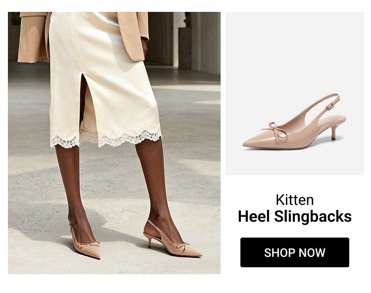 Kitten Heel Slingbacks