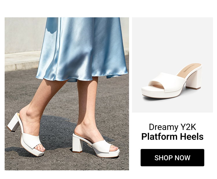 Dreamy Y2K Platform Heels