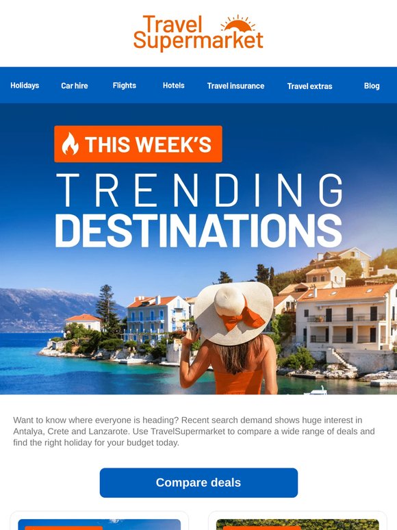 The top trending destinations right now ⚡