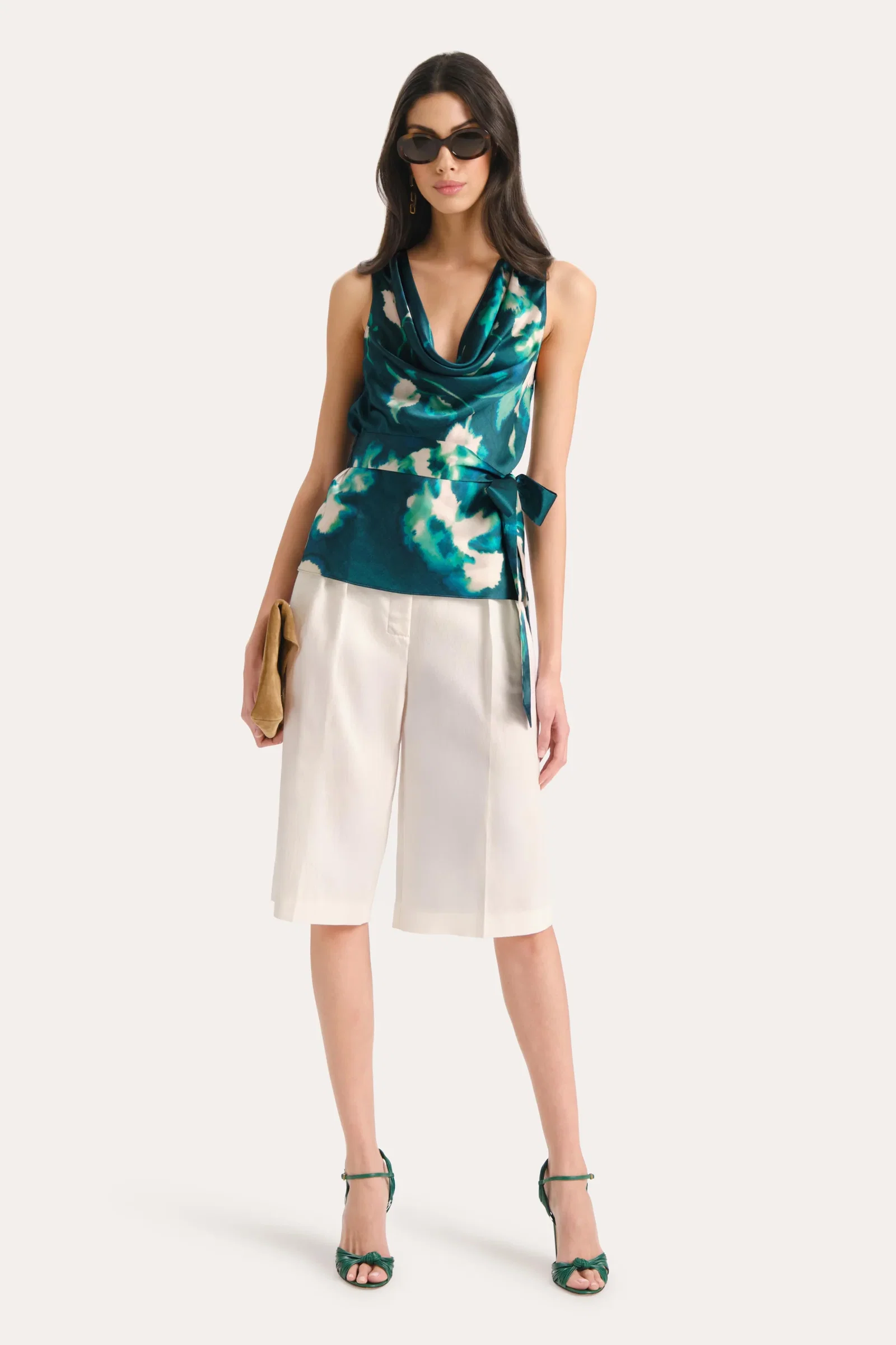 Image of Tina Linen Bermuda Shorts