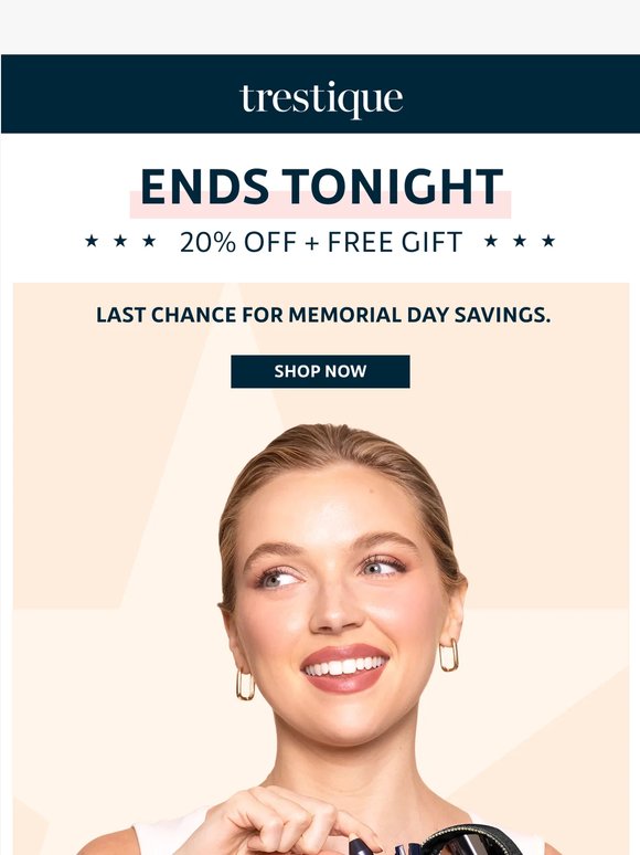 Last chance for Memorial Day savings.