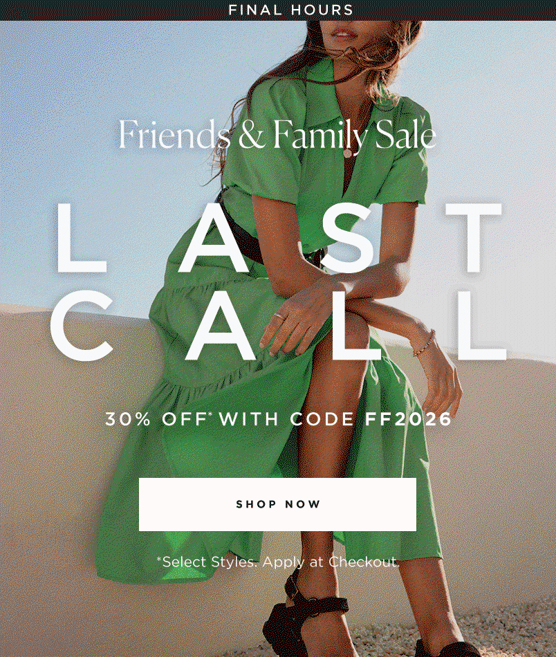 Friends & Family Sale
