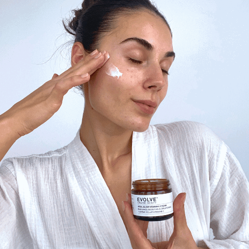 vital glow vitamin c cream ugc application
