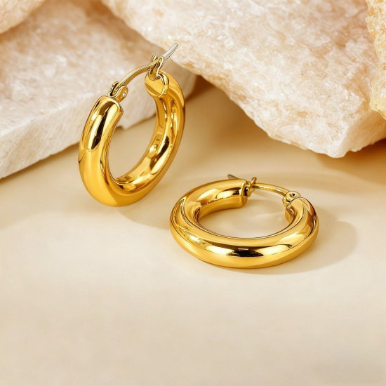 Stainless Steel Hoop Earrings