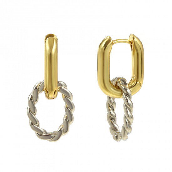 Brass Hoop Earrings
