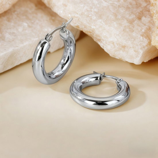 Stainless Steel Hoop Earrings