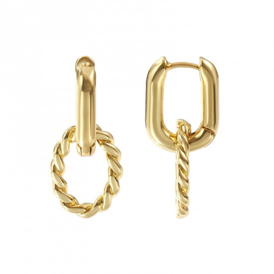 Brass Hoop Earrings