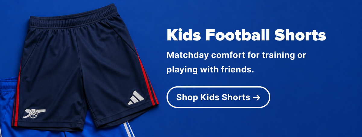 Kids football shorts Matchday comfort for training or playing with friends.