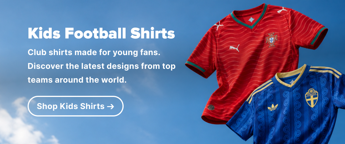 Kids football shirts Club shirts made for young fans. Discover the latest designs from top teams around the world.