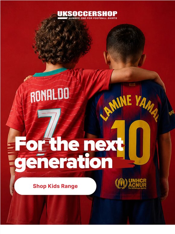 Football gear for young fans