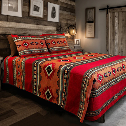 Canyon Fire Coverlet Set - Queen