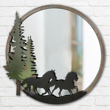 Mustang Ridge Round Wall Mirror