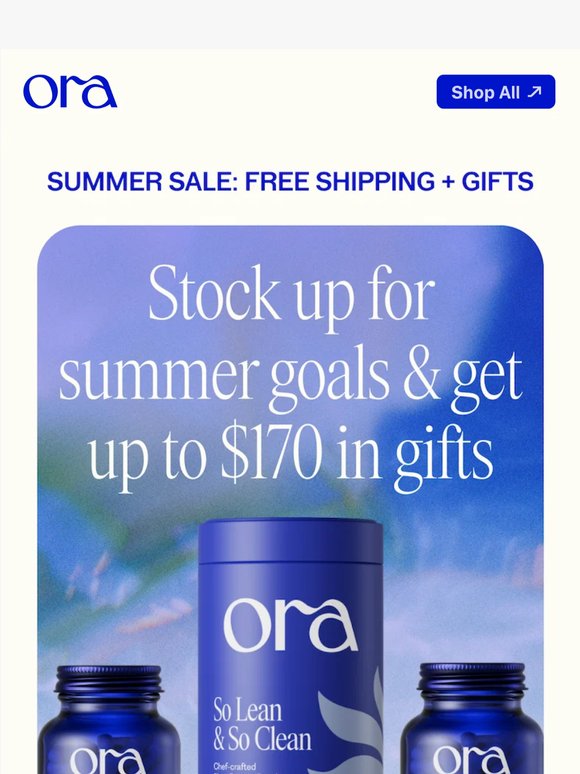 ENDING SOON: Free shipping + $170 in free gifts