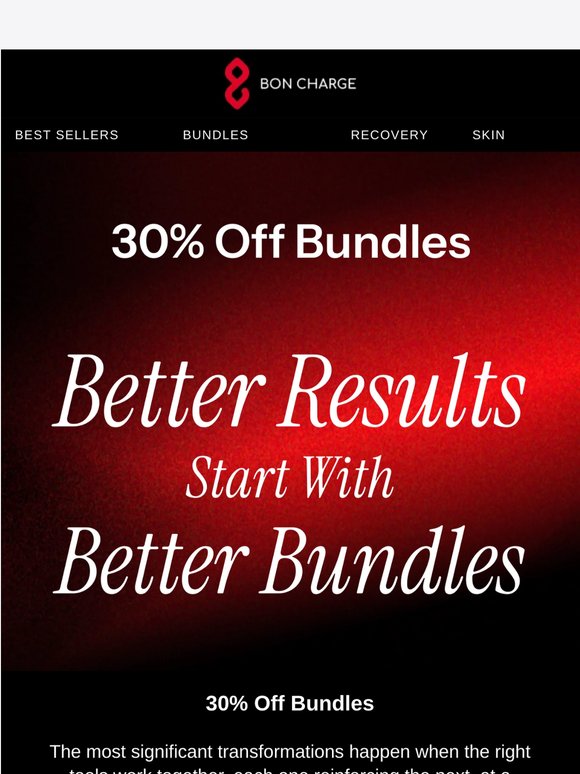 Stack and save — bundles are 30% off