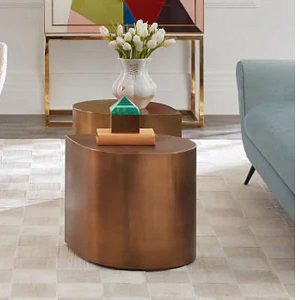 Brass Teardrop Table