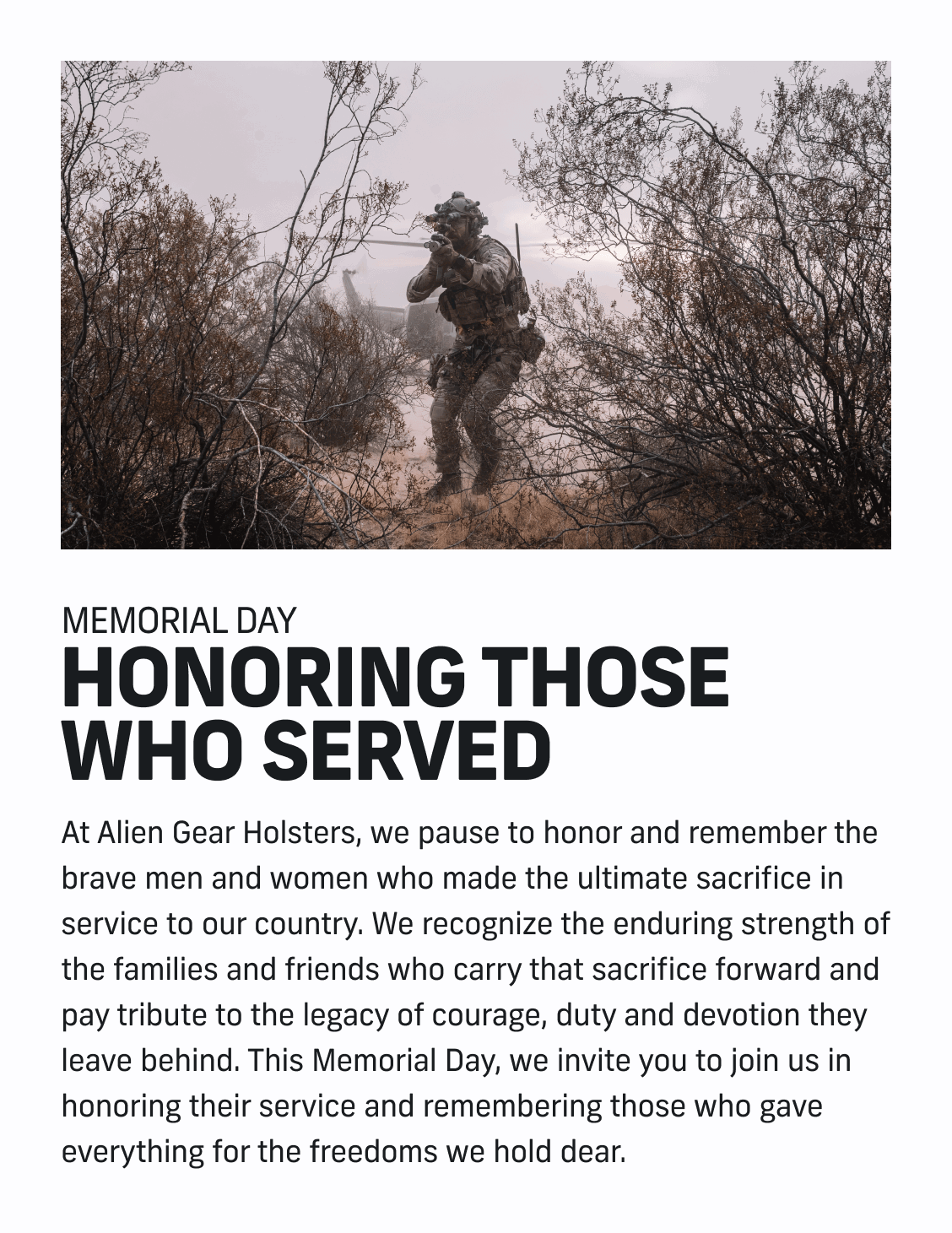 Honoring Those Who Served