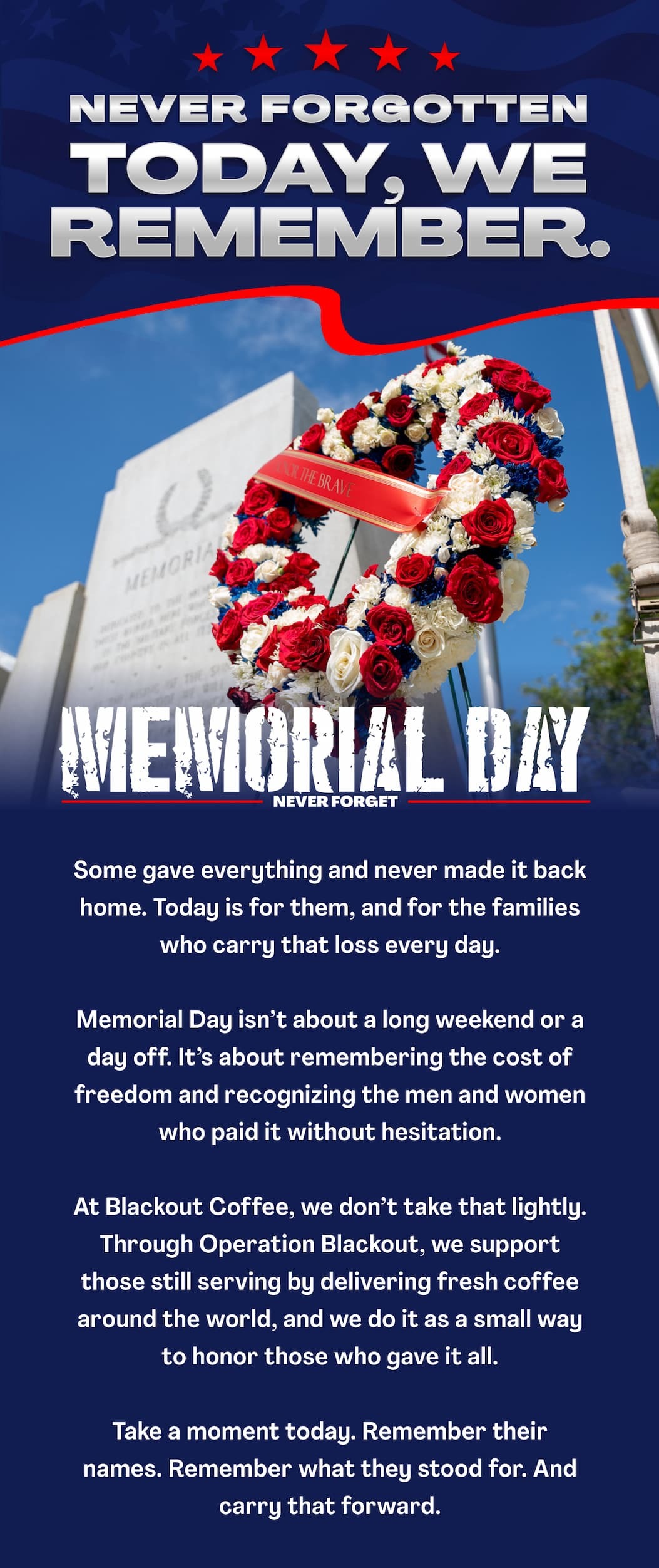 Never forgotten. Today, we remember.