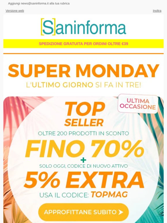 Tre, due, uno... ULTIMO GIORNO! Extra sconto Top Seller + Solari + Nuxe