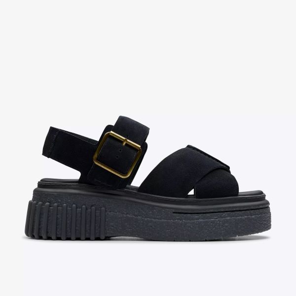 Clarks Evamar Wish Black Suede