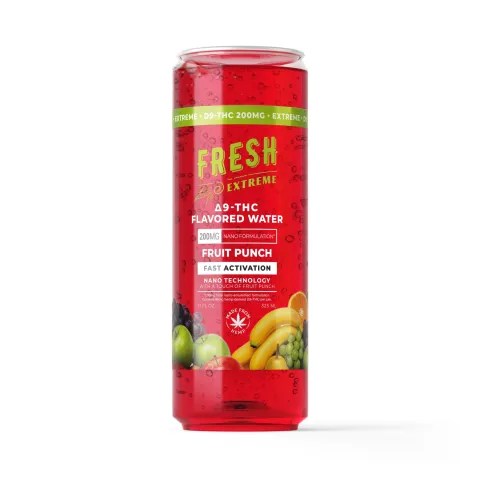 Image of 200mg Fruit Punch THC Water - D9 Nano - Fresh