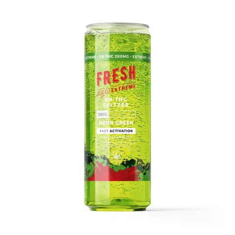 Image of 200mg Neon Green THC Seltzer - D9 Nano - Fresh