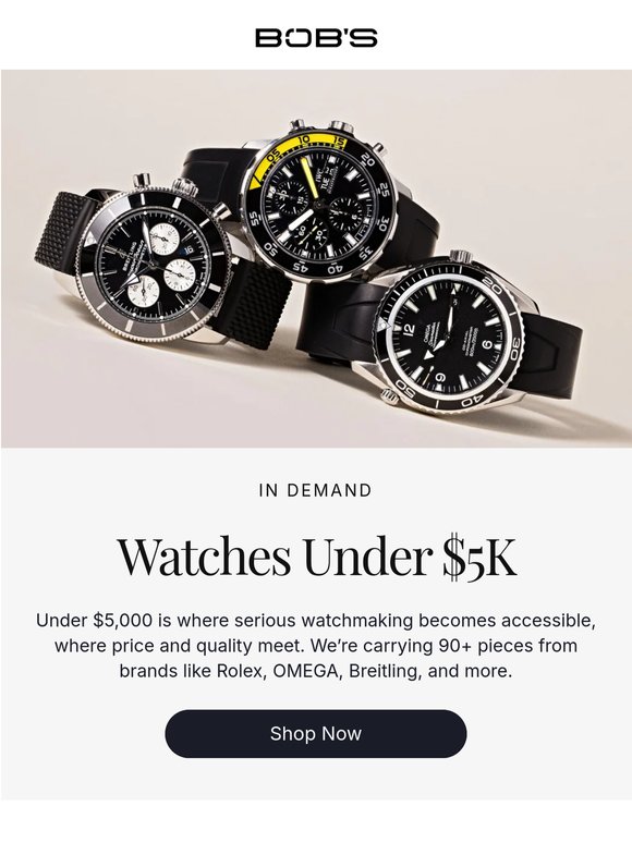 The Best Watches Under $5,000