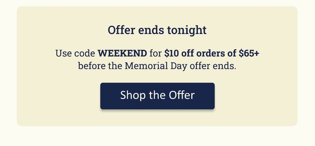 DEEPS Memorial Day sale email