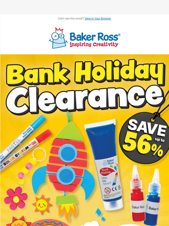 HURRY! Bank Holiday Clearance Selling FAST! 🛒