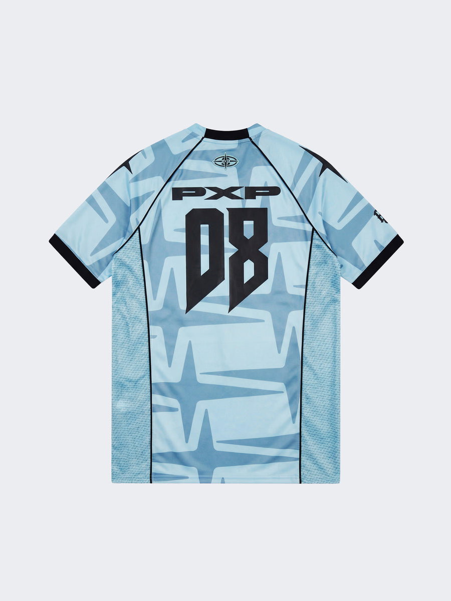 Blue Training Football Short-Sleeve T-shirt