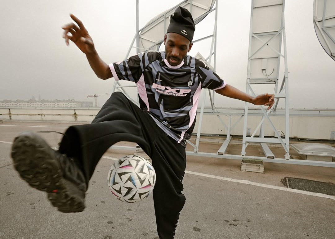 Black Training Football Short-Sleeve T-shirt
