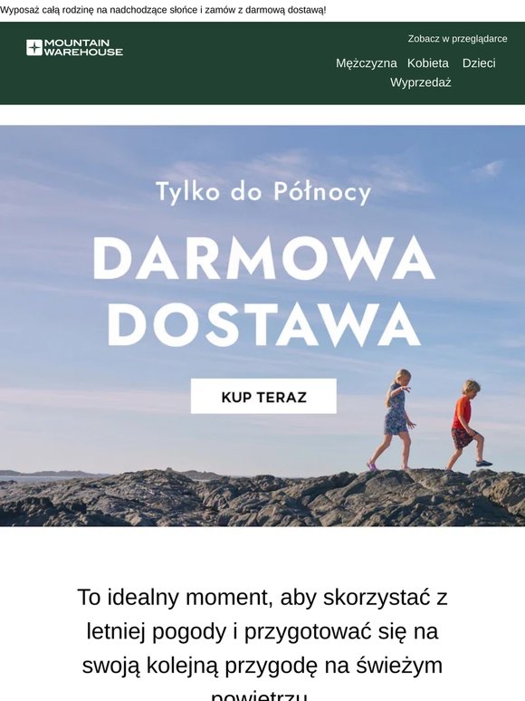 Darmowa dostawa kończy się dzisiaj ⌛