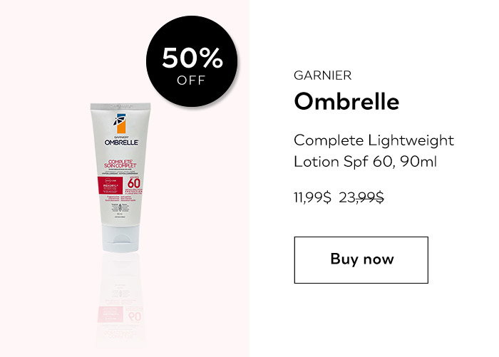 Garnier Ombrelle - Complete Lightweight Lotion Spf 60, 90ml