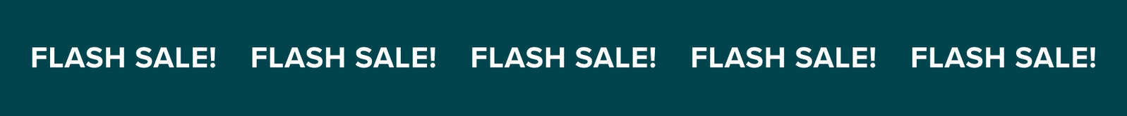 Flash Sale!