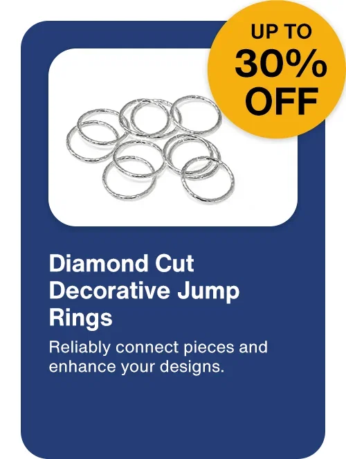 Up to 30% OFF Diamond Cut Decorative Jump Rings