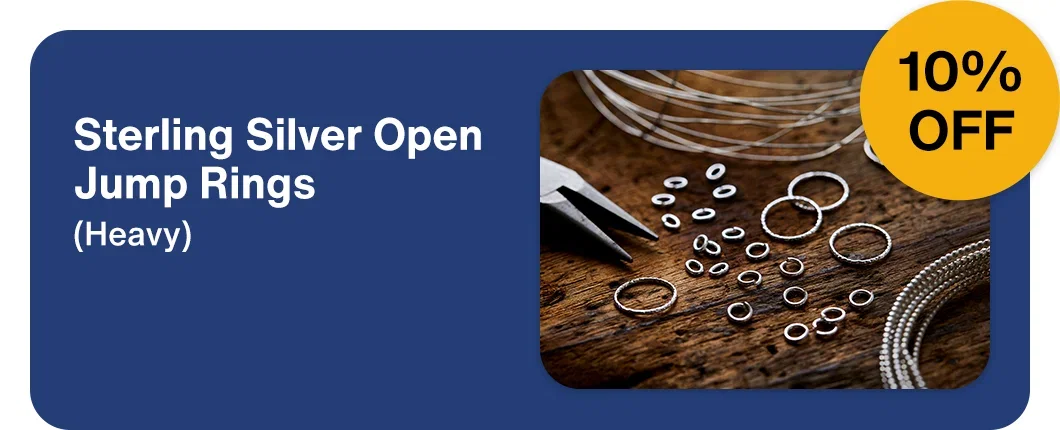 10% OFF Sterling Silver Open Jump Rings (Heavy)