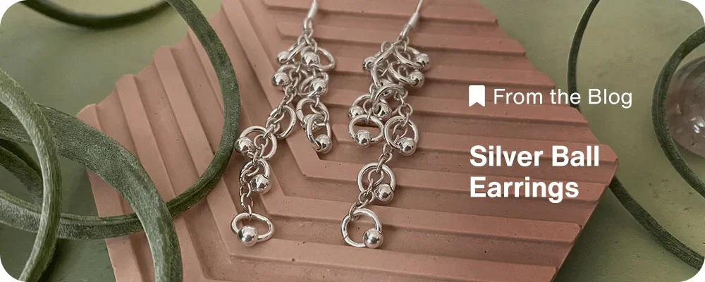 Silver Ball Earrings