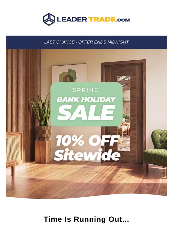 🚨 Last chance! 10% OFF Sitewide Ends Today