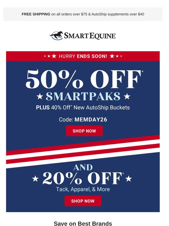 Memorial Day Weekend Savings: Up to 50% Off!