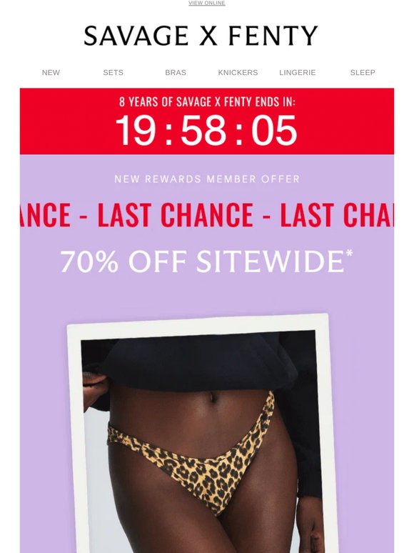 Final hours: 70% off sitewide