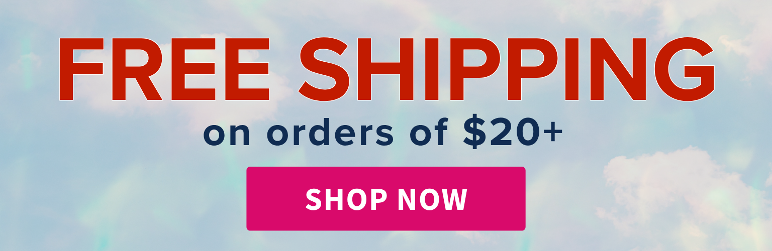  Shipping on orders of $20+ 
