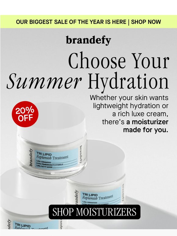 Semi-annual sale: Summer hydration