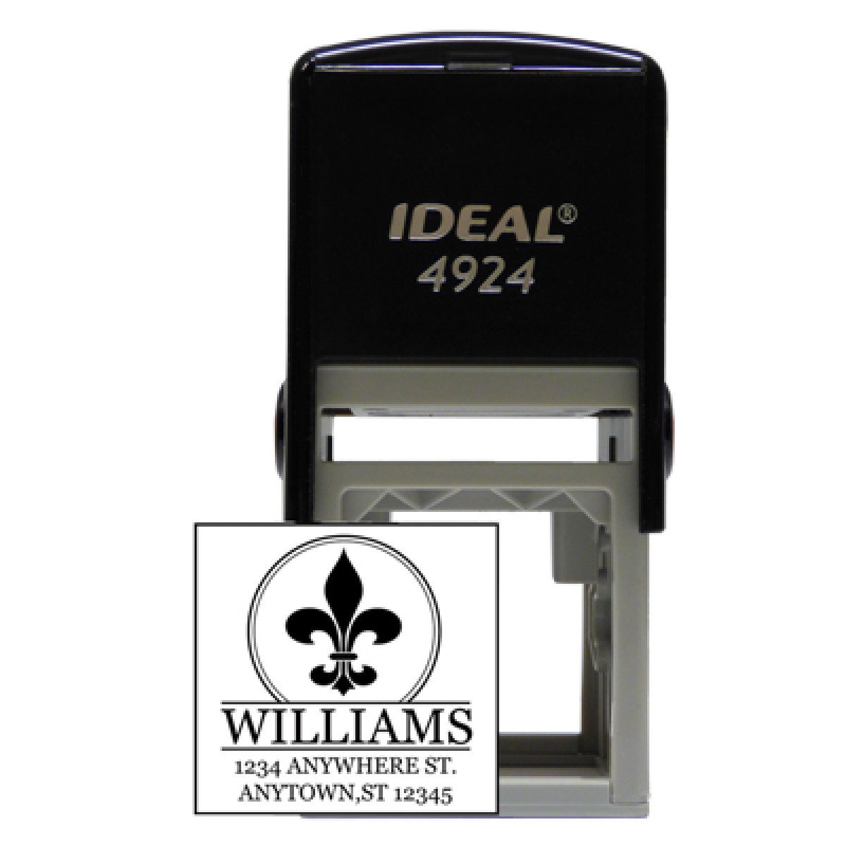 Image of Square Designer Fleur D'Elise Stamp