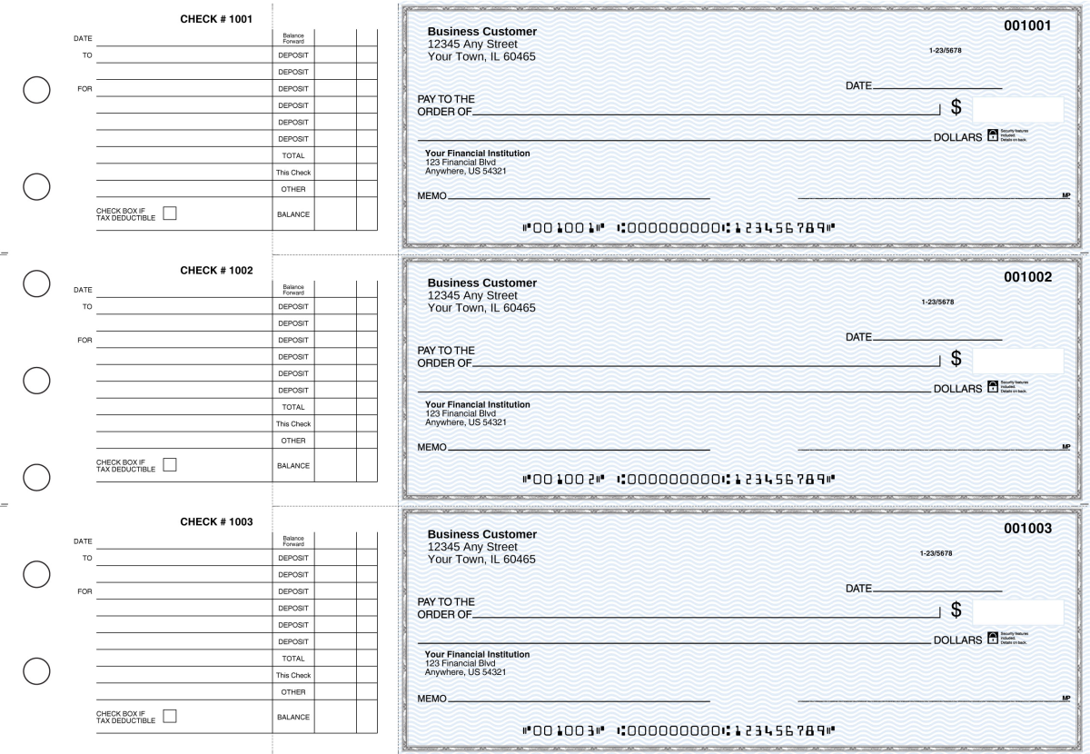 Image of Blue Safety Accounts Payable Business Checks
