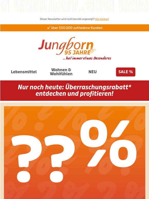 Letzte Chance, liebe Genießerin, lieber Genießer: Überraschungsrabatt jetzt einlösen!
